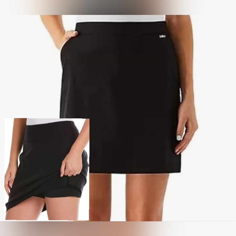 Rafaella Black Pull-On Skort  NWT